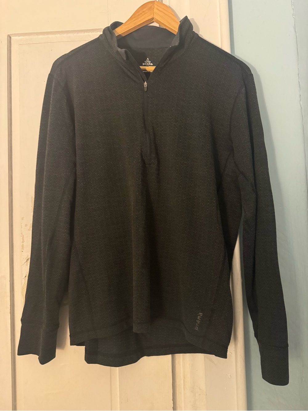 Prana Men's Black Quarter-Zip Pullover